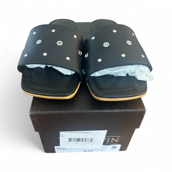 2 Twin Hearts Lea Stud & Grommet Slide Sandal (Women) - NWT size 6 - MSRP $90 - Picture 6 of 6